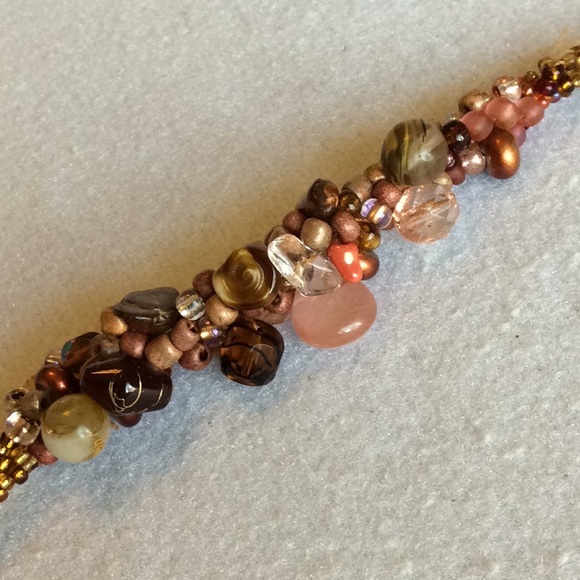 FINAL SALE PRICE CL Designs Crocheted Crystal Embellished Bracelet - Picture 2 of 5
